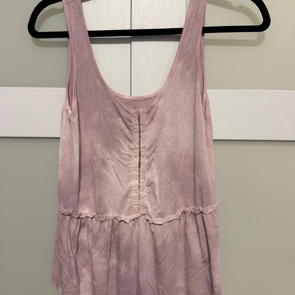 American Eagle Soft & Sexy Pink Tank Top Women’s XS Sleeveless Peplum Blouse